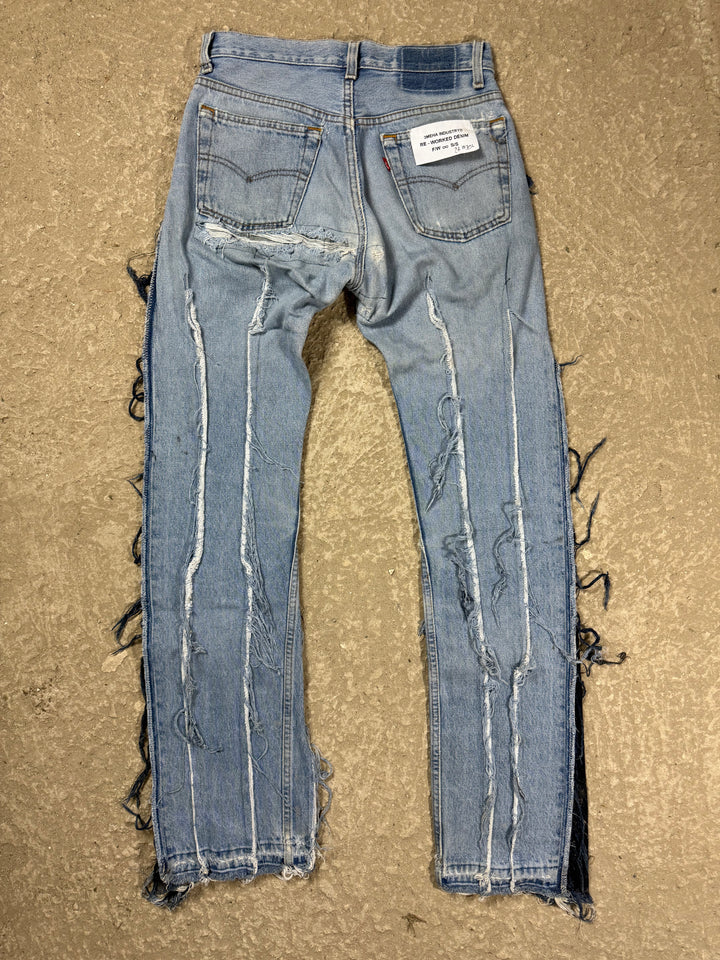 "3MEHA INDUSTRY" LEVI'S RE WORKED W27 L30