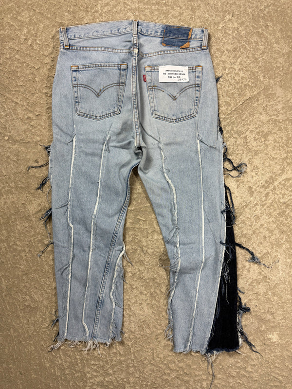 "3MEHA INDUSTRY" LEVI'S RE WORKED W33 L34