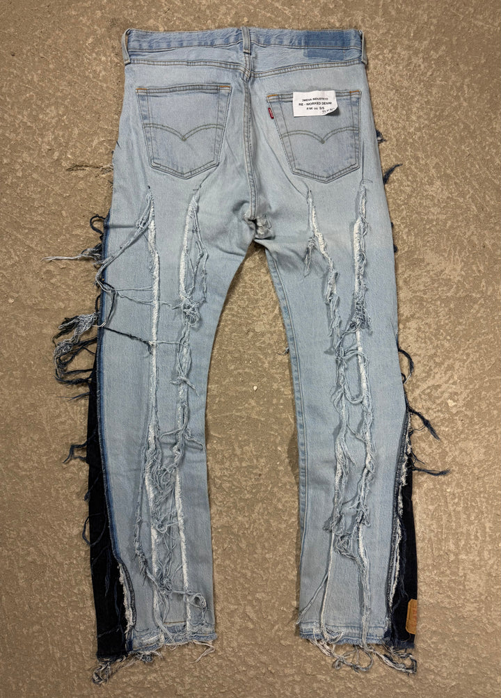 "3MEHA INDUSTRY" LEVI'S RE WORKED W33 L34