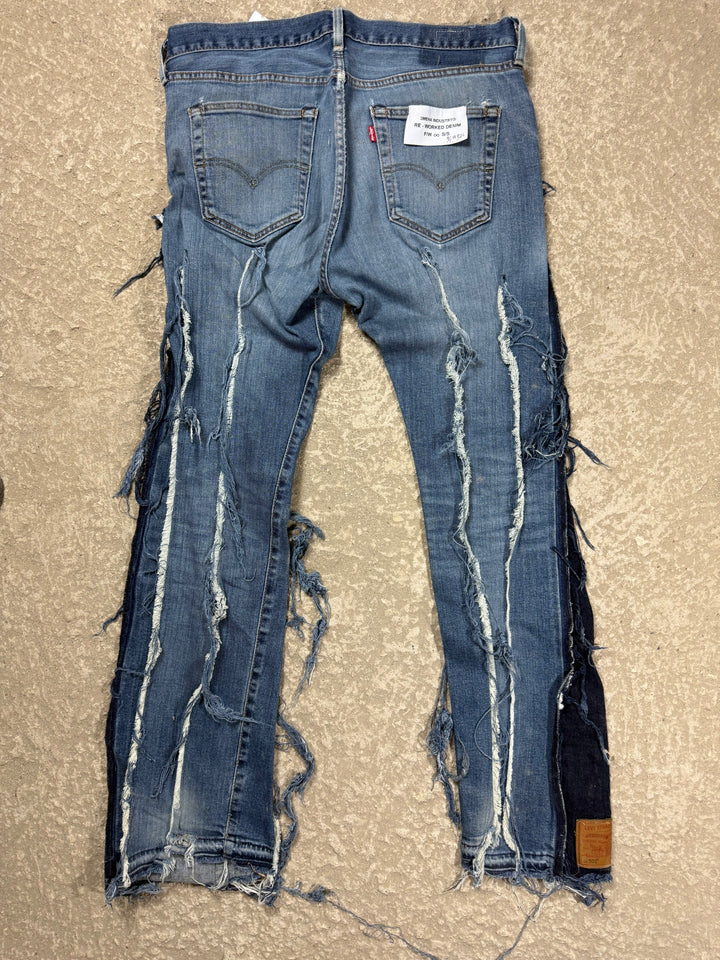 "3MEHA INDUSTRY" LEVI'S RE WORKED W34 L32
