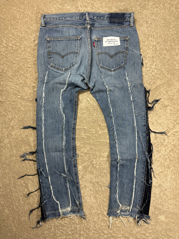 "3MEHA INDUSTRY" LEVI'S RE WORKED W34 L30