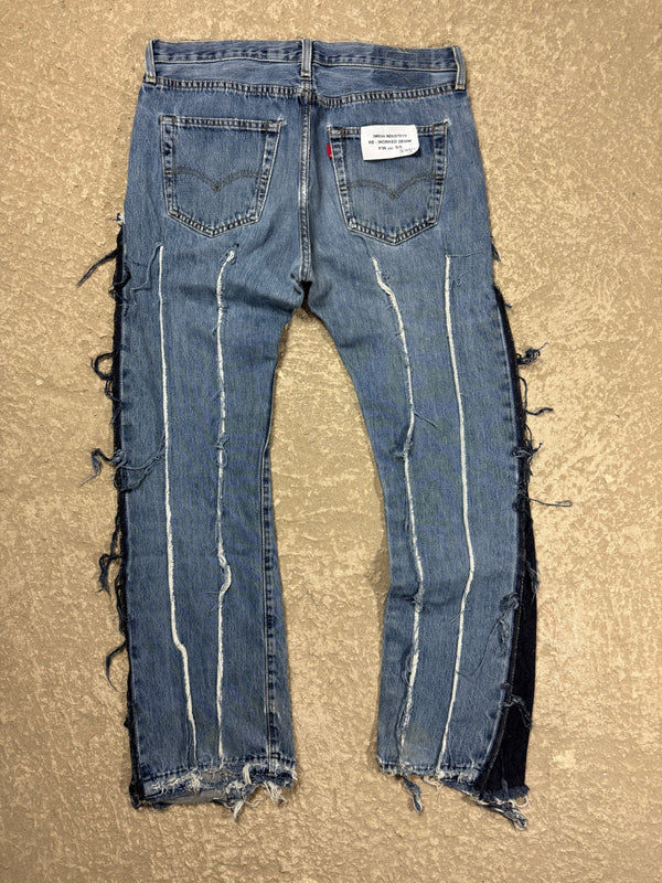"3MEHA INDUSTRY" LEVI'S RE WORKED W34 L32