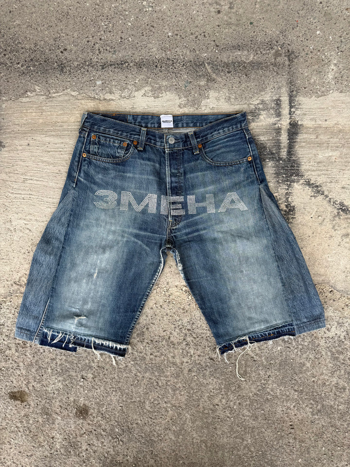 "3MEHA INDUSTRY" LEVI'S STAR JORTS W34 L32
