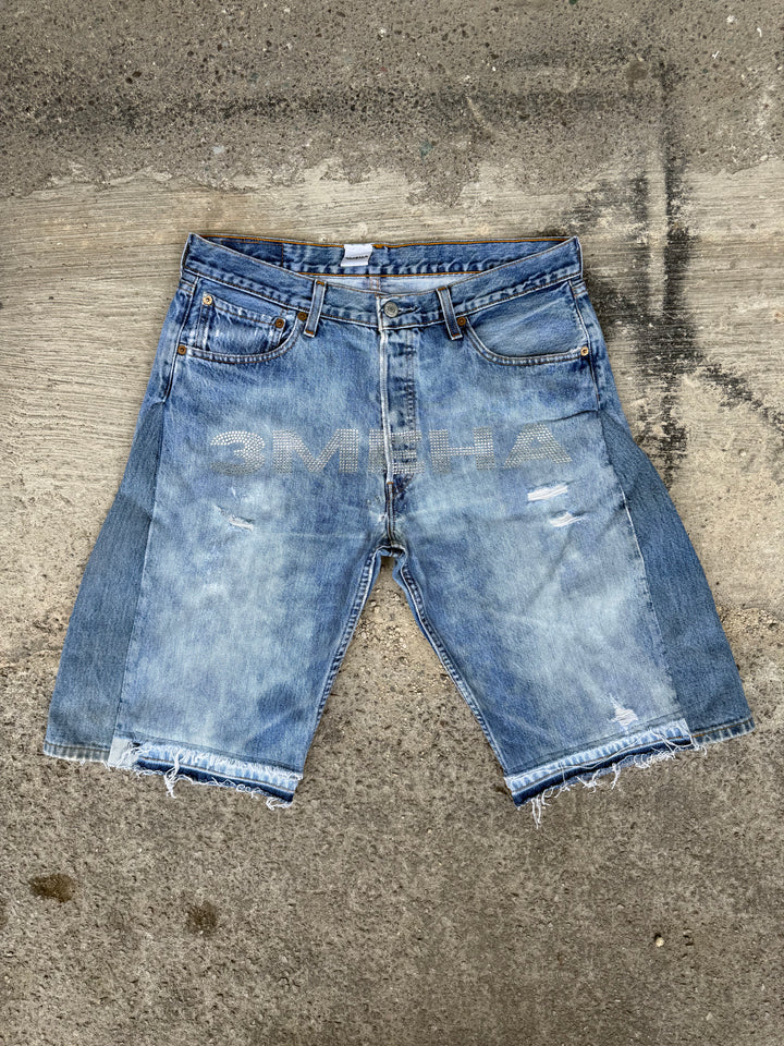 "3MEHA INDUSTRY" LEVI'S STAR JORTS W34 L32