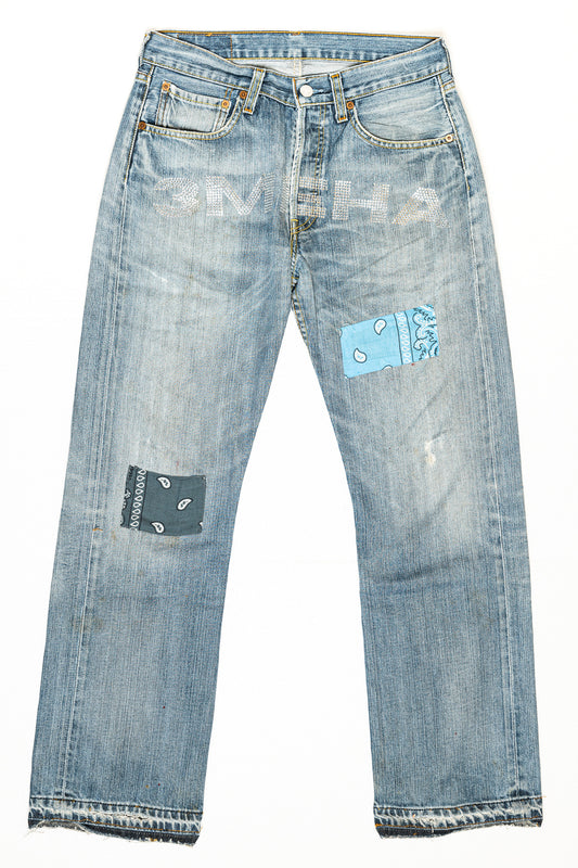 "3MEHA INDUSTRY" LEVI'S STAR CUSTOM W 31 L 30