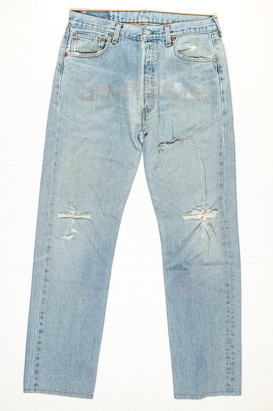 "3MEHA INDUSTRY" LEVI'S STAR CUSTOM W 34 L 34