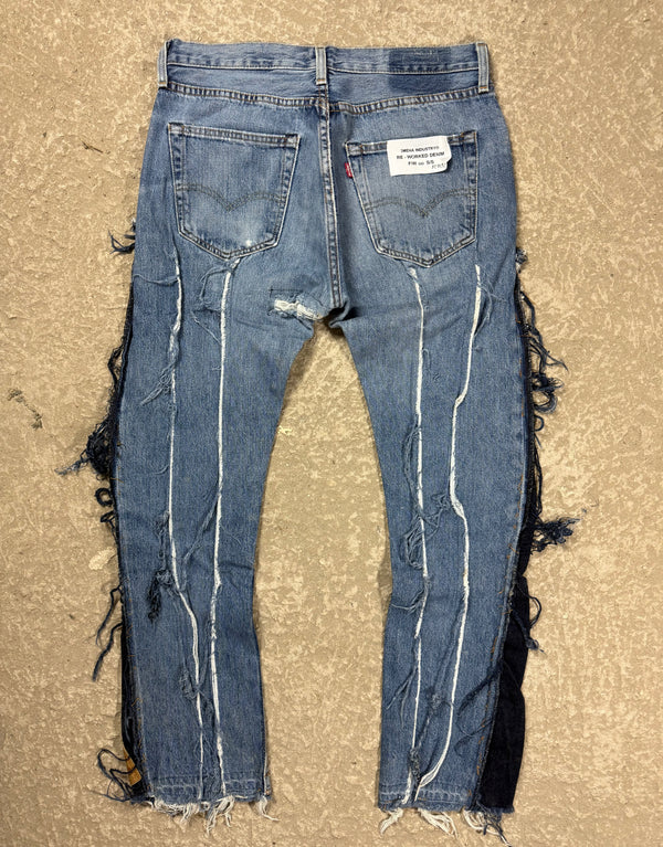 "3MEHA INDUSTRY" LEVI'S RE WORKED W32 L32