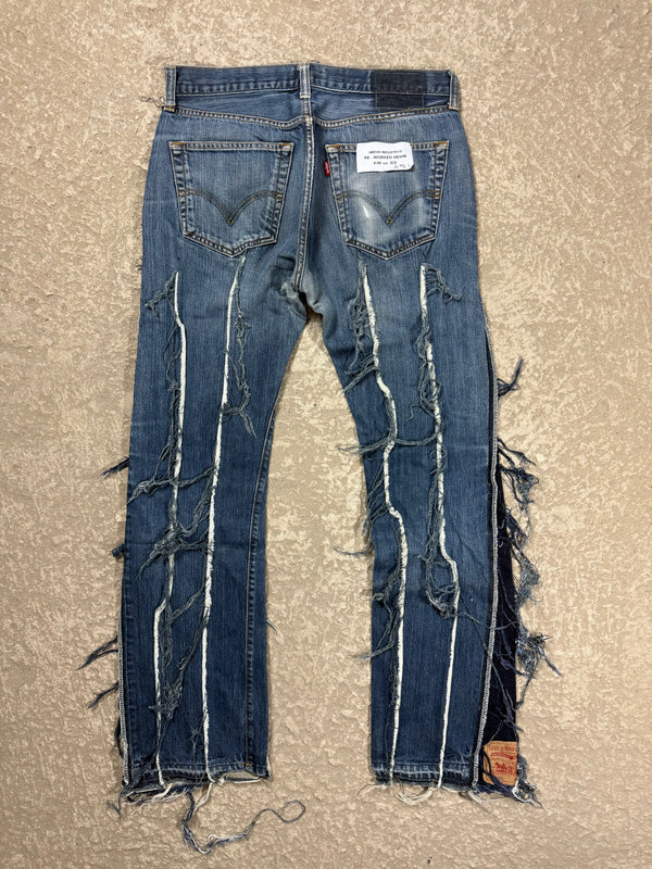 "3MEHA INDUSTRY" LEVI'S RE WORKED W34 L32