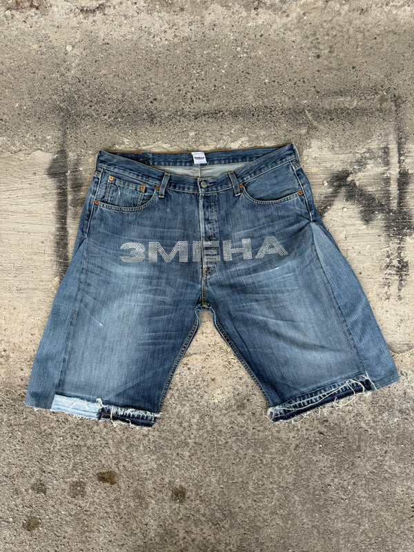 "3MEHA INDUSTRY" LEVI'S STAR JORTS W38 L34